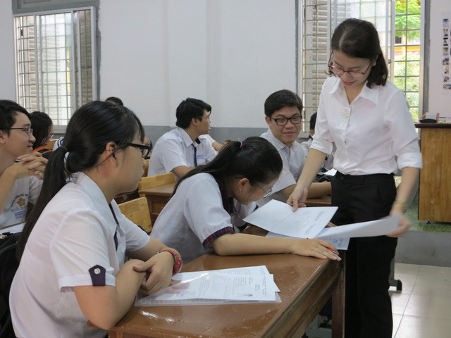 Học sinh TPHCM tham dự kỳ thi THPT quốc gia 2018.