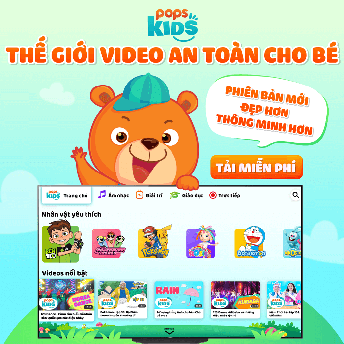 Cách đây không lâu, phần mềm cho trẻ em POPS Kids đã được nâng cấp lên phiên bản mới với giao diện hấp dẫn hơn và tốc độ vượt bậc hơn trước đây.