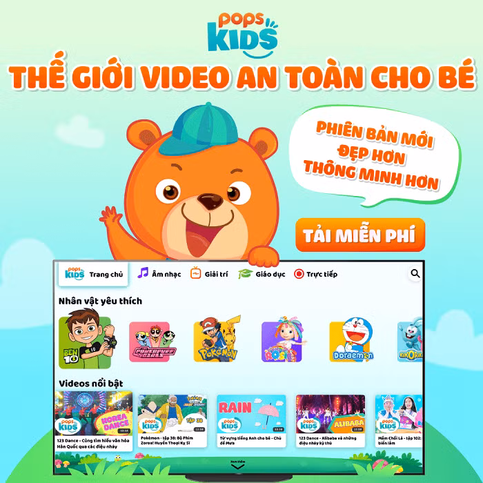 Cách đây không lâu, phần mềm cho trẻ em POPS Kids đã được nâng cấp lên phiên bản mới với giao diện hấp dẫn hơn và tốc độ vượt bậc hơn trước đây.