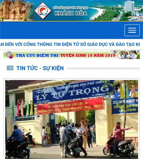 Công bố điểm thi lớp 10 vào Khánh Hòa.