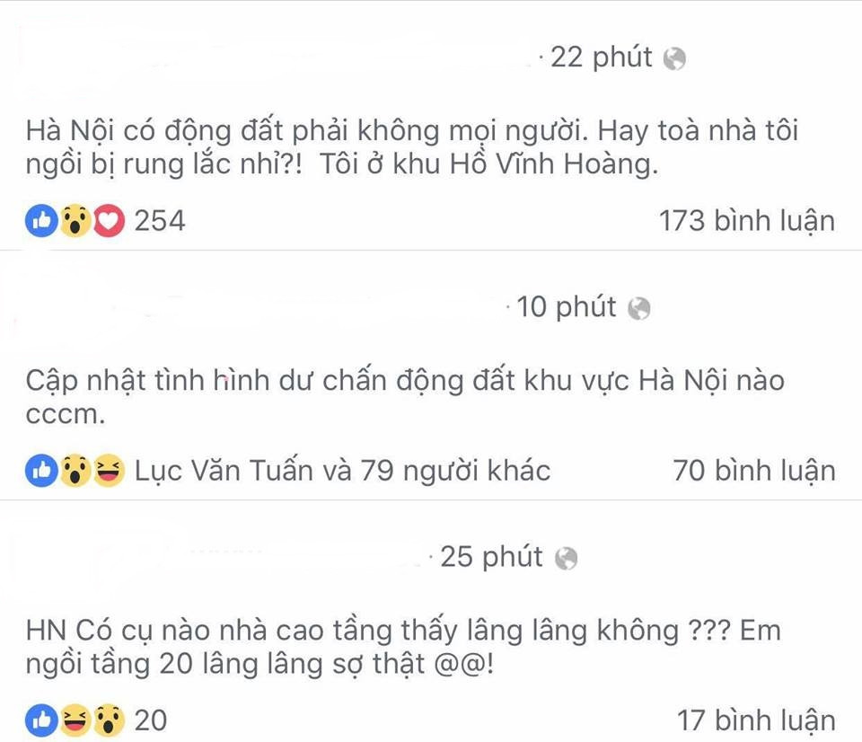 Tin tức về động đất "nóng" trên các diễn đàn. (Nguồn: otofun).