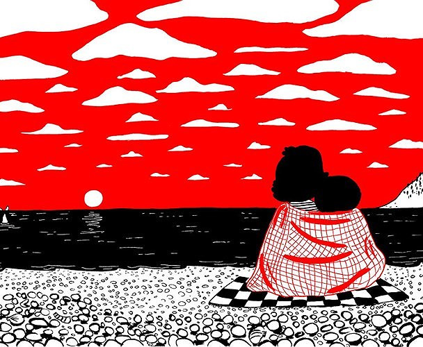 Cùng ngắm hoàng hôn.