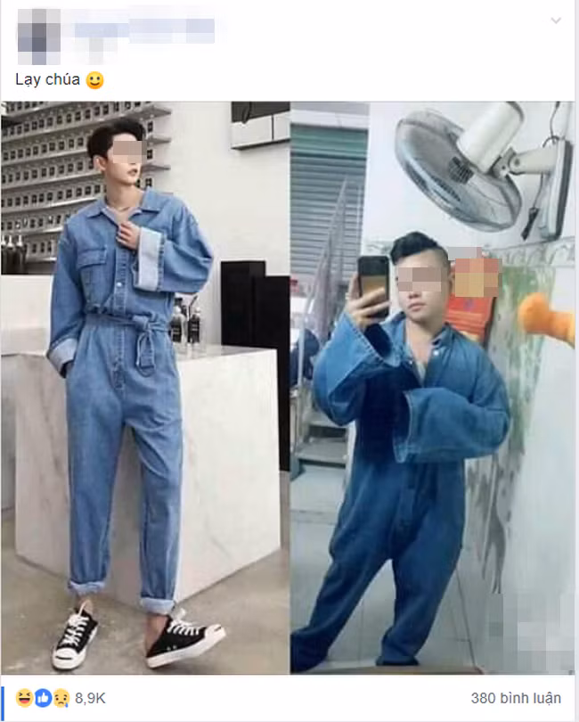 Thảm họa thời trang mua hàng qua mạng của anh chàng này đã khiến hội chị em được dịp cười nghiêng ngả.