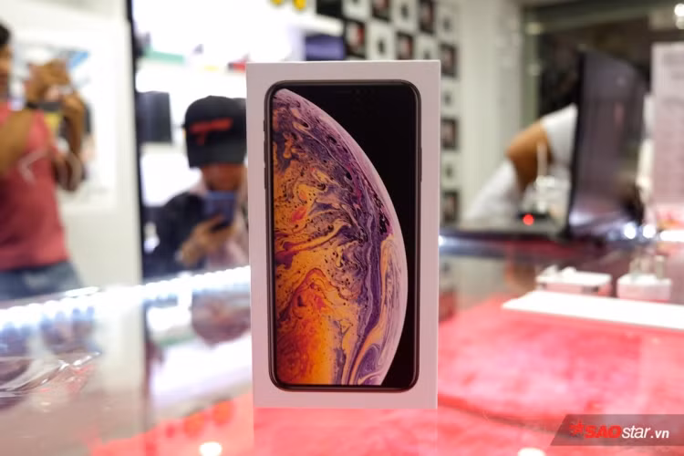 Chiếc iPhone Xs Max đầu tiên về Việt Nam sáng nay có bộ nhớ trong 512 GB.