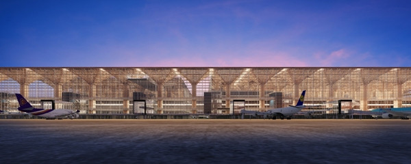 Phía bãi đáp sân bay.