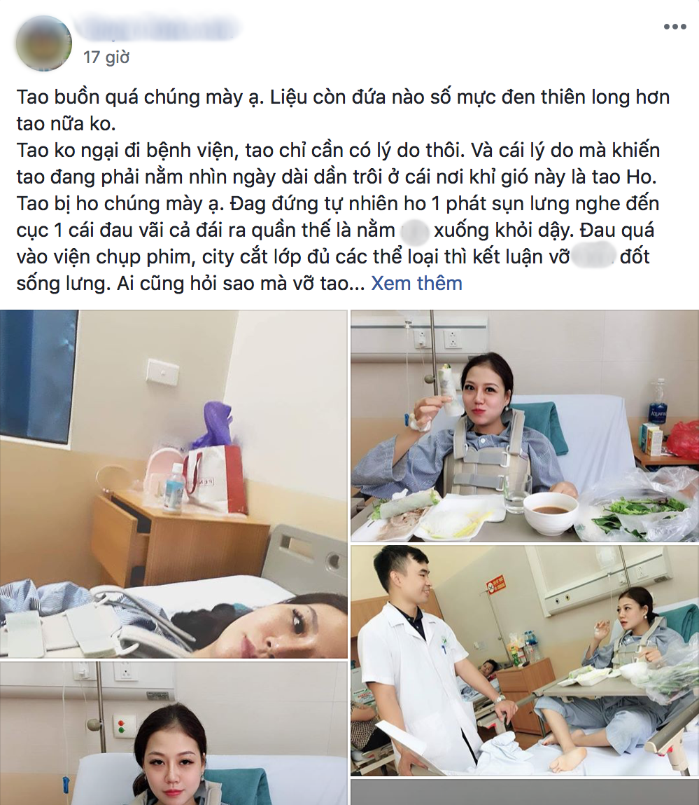 Bài chia sẻ của cô gái bị gãy lưng do... ho.