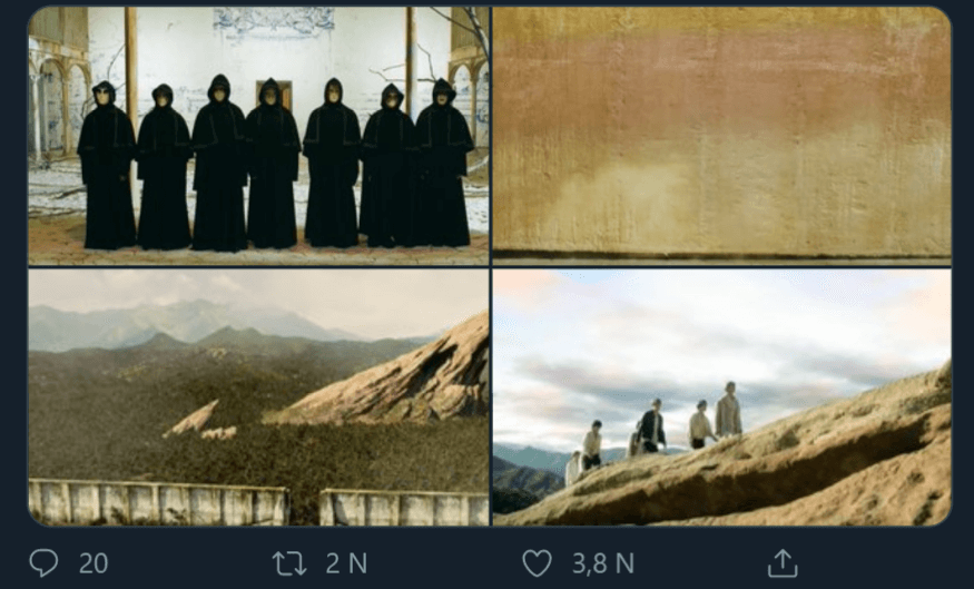 Fans còn nhận ra điểm tương đồng giữa MV ON và các MV trước đó như Fake Love (Extended ver).