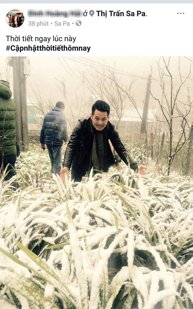 Dù không phải thực tế nhưng bức ảnh mưa tuyết ở Sa Pa cũng giúp nhiều người xem hạ nhiệt.