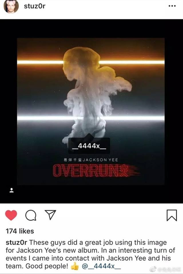 Họa sĩ Stuart Lippincott chia sẻ tác phẩm mình thực hiện cho Thiên Tỉ.