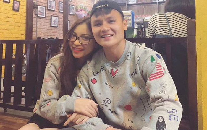 Vừa nối lại tình xưa, Quang Hải thả tim ầm ầm cho Nhật Lê trên mạng xã hội.