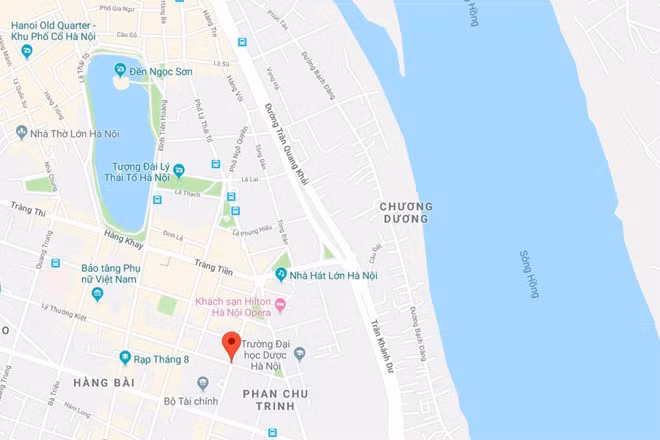 Ngã tư Lý Thường Kiệt - Phan Chu Trinh, nơi xảy ra vụ tai nạn. Ảnh: Google Maps.