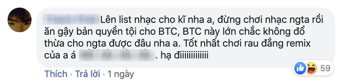 Một số bình luận “cà khịa” K-ICM trên fanpage BTC lễ hội EDM mở đầu thập kỷ lớn nhất Thái Lan. (Ảnh chụp màn hình)