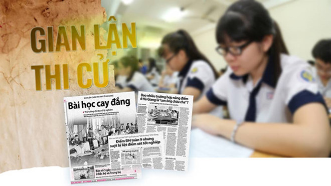 Những gian lận trong kỳ thi THPT quốc gia năm 2018 khiến dư luận xã hội phẫn nộ. ẢNH: T.N.