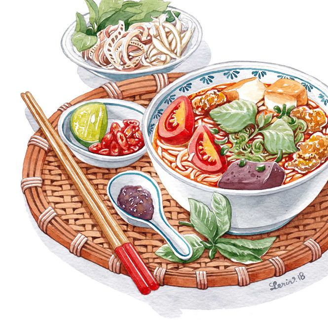 Các bức vẽ món ăn