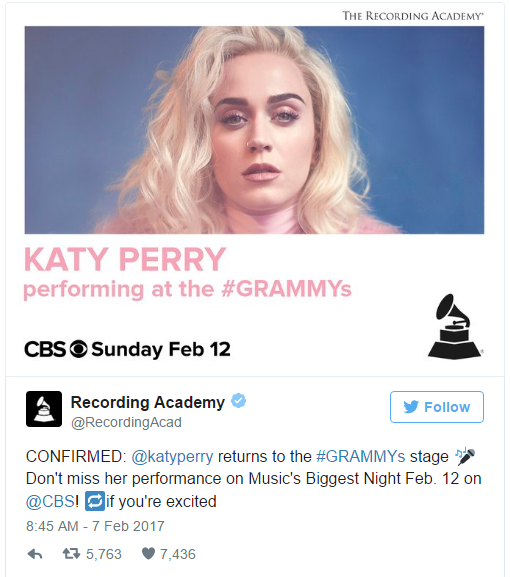 Tiêu điểm ngày: Katy Perry khuấy động Grammy, Lady Gaga xưng "vương" iTunes Mỹ ảnh 1
