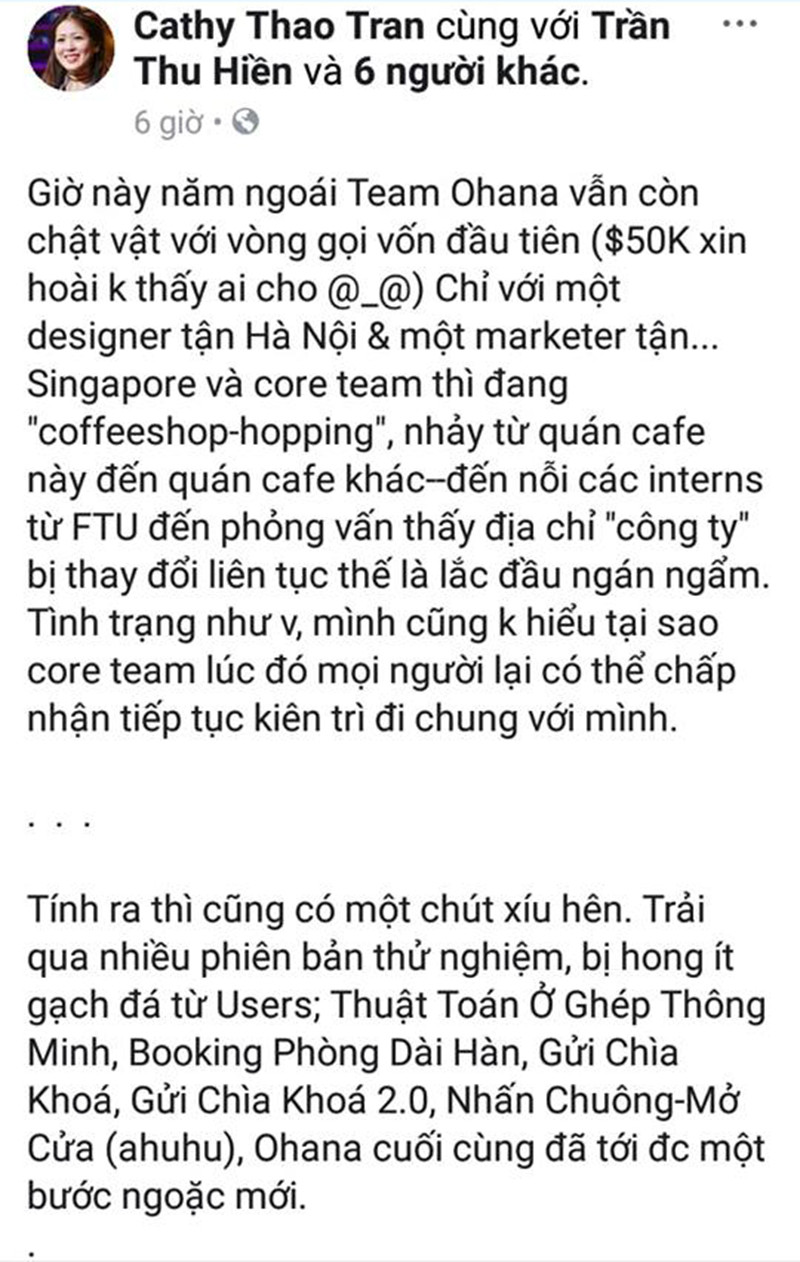 Cô nàng 9x đăng tải bài viết khá dài sau khi chương trình phát sóng.