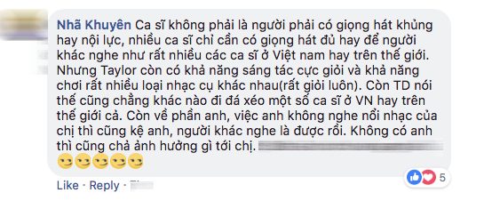 Một fan đã nói ra quan điểm khá chi tiết.