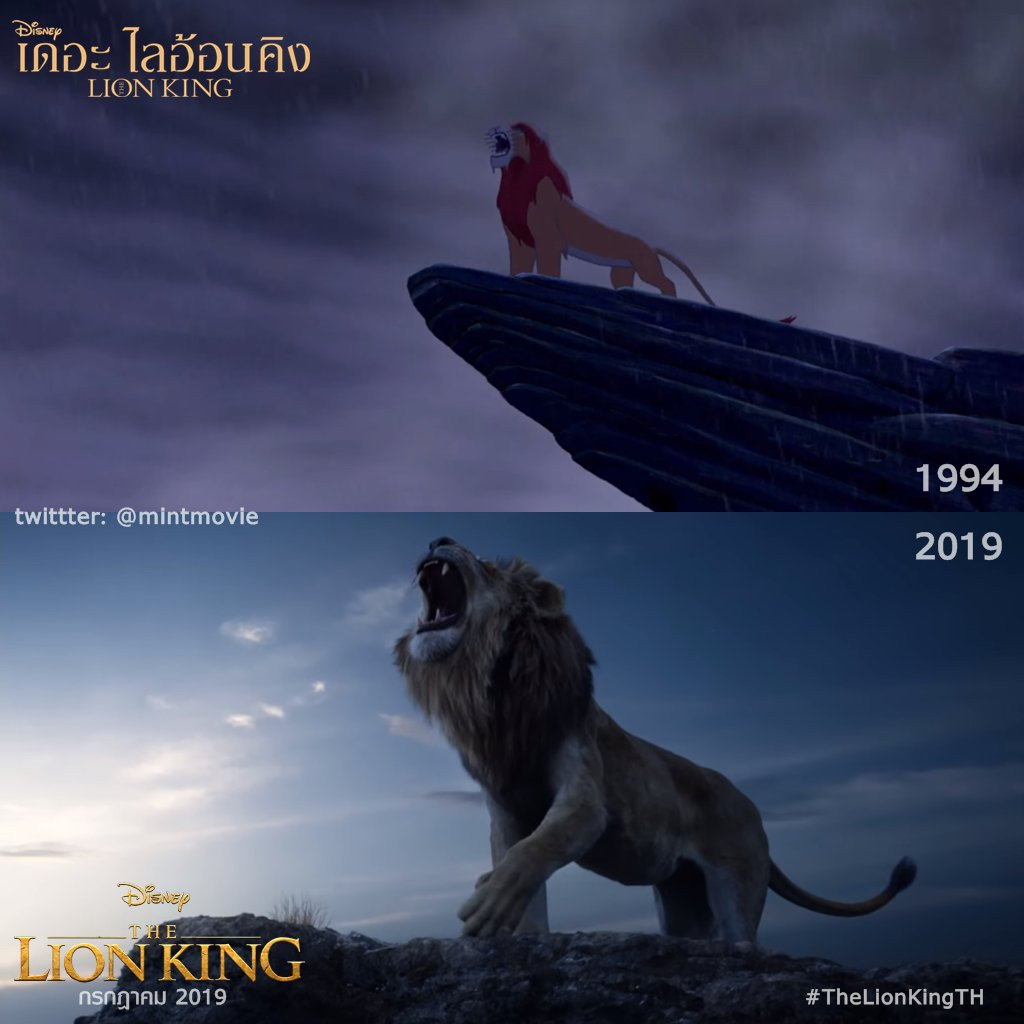 Được áp dụng công nghệ CGI, phiên bản live-action tái hiện chân thực hình ảnh của phiên bản gốc.