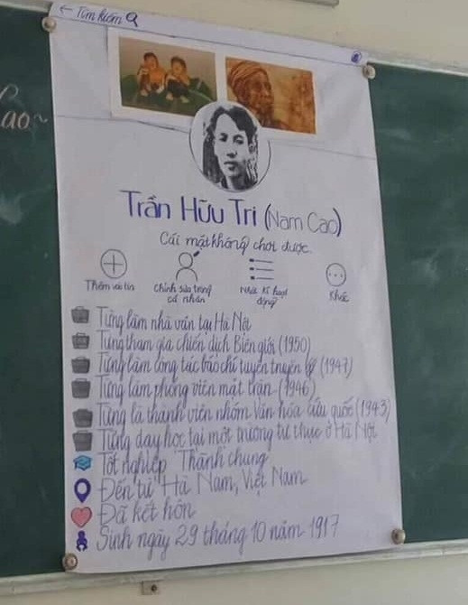 Cách trình bày cực sáng tạo của thầy và trò “trường người ta”.