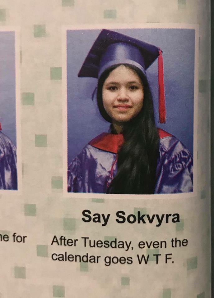 "Sau thứ Ba, các ngày còn lại là W(ednesday) T(hursday) F(riday)".