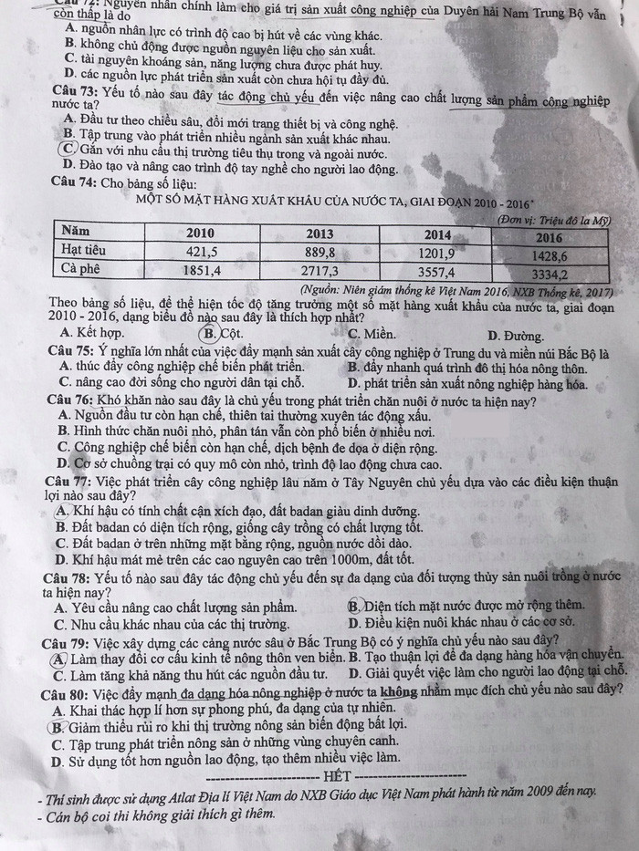"Thử thách" với trọn bộ đề thi tổ hợp môn KHXH kỳ thi THPT Quốc gia 2018 ảnh 8