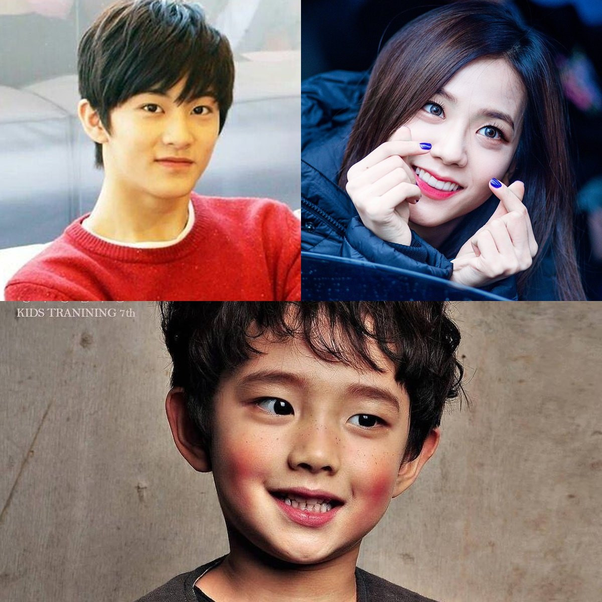 Người mẫu nhí Jung Hyeon Jun sở hữu vẻ nam tính giống Mark, nhưng đôi môi và khuôn miệng cười hình trái tim thì không khác gì Jisoo.