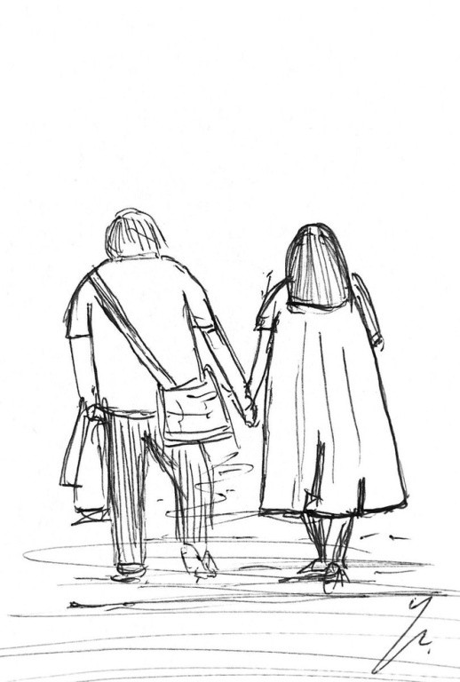 Cặp đôi trong chiếc ốp điện thoại cũng được vẽ minh họa, tấm hình sau đó được lan truyền với tốc độ chóng mặt trên Twitter.