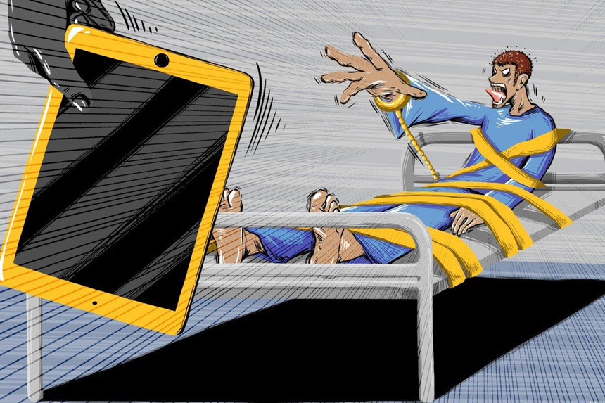 heo lời kể, trói vào giường cũng là một biện pháp tại những “trại cai nghiện”. Ảnh: SCMP.