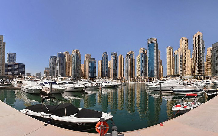 Dubai Marina – bến du thuyền lớn nhất thế giới (Ảnh: KT)