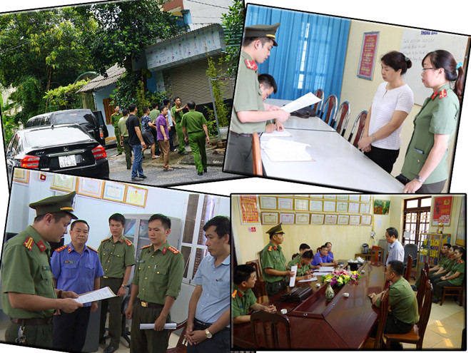 Đến nay mới chỉ khởi tố các cán bộ liên quan đến gian lận điểm thi ở 3 tỉnh Hà Giang, Sơn La và Hòa Bình. ẢNH: BỘ CÔNG AN - THÁI SƠN - NGUYỄN LÂN
