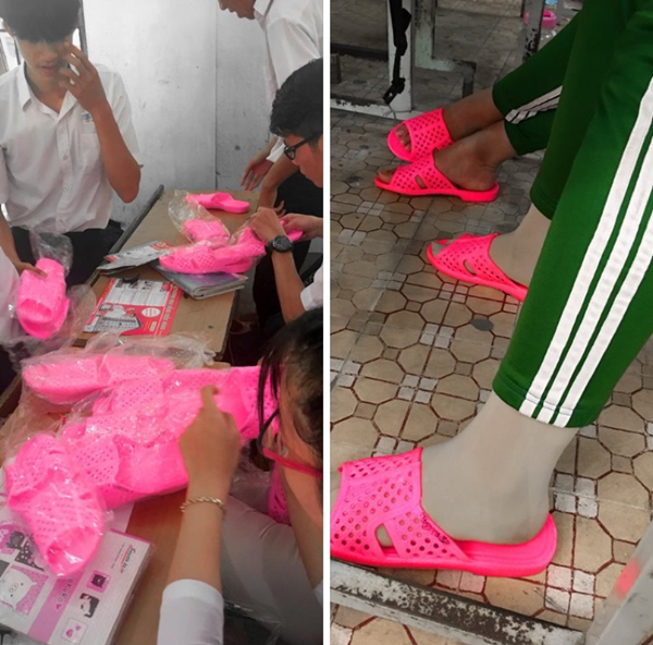 Màu hồng neon cũng là một sự lựa chọn sáng suốt cho những ai thích nổi bật.