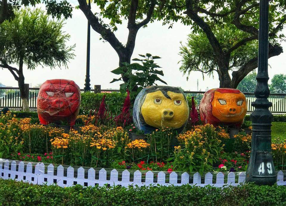 Hình như những chú heo siêu anh hùng này đang không được vui vẻ cho lắm...