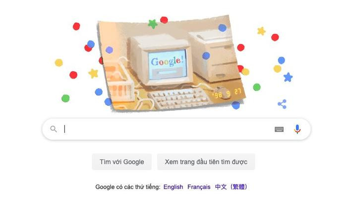 Doodle mừng sinh nhật lần thứ 20 của Google. Doodle mừng sinh nhật lần thứ 20 của Google.