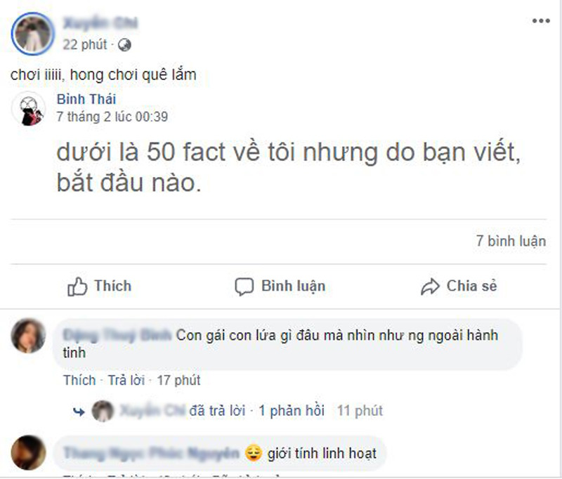 Có những người chia sẻ dòng trạng thái này nhưng lại sợ không ai nhận xét mình.