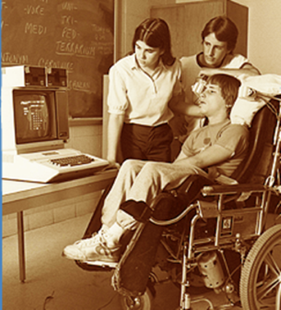 Chiếc máy tính giúp Rick Hoyt giao tiếp.