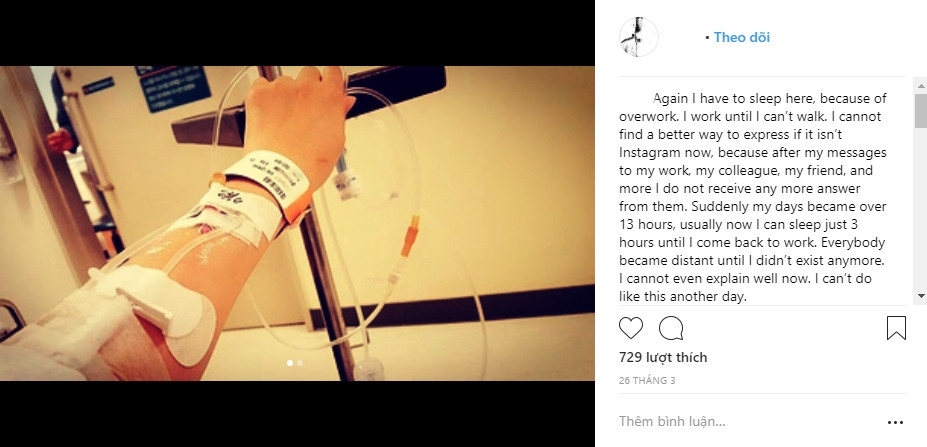 Jie đăng ảnh nhập viện kèm chia sẻ tuyệt vọng chỉ vài ngày trước khi tự tử