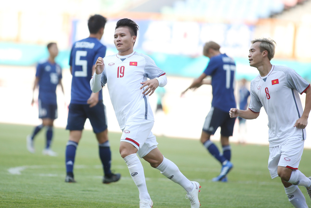 Quang Hải được kỳ vọng ở cái duyên ghi bàn vào lưới người Nhật tại ASIAD 2018.