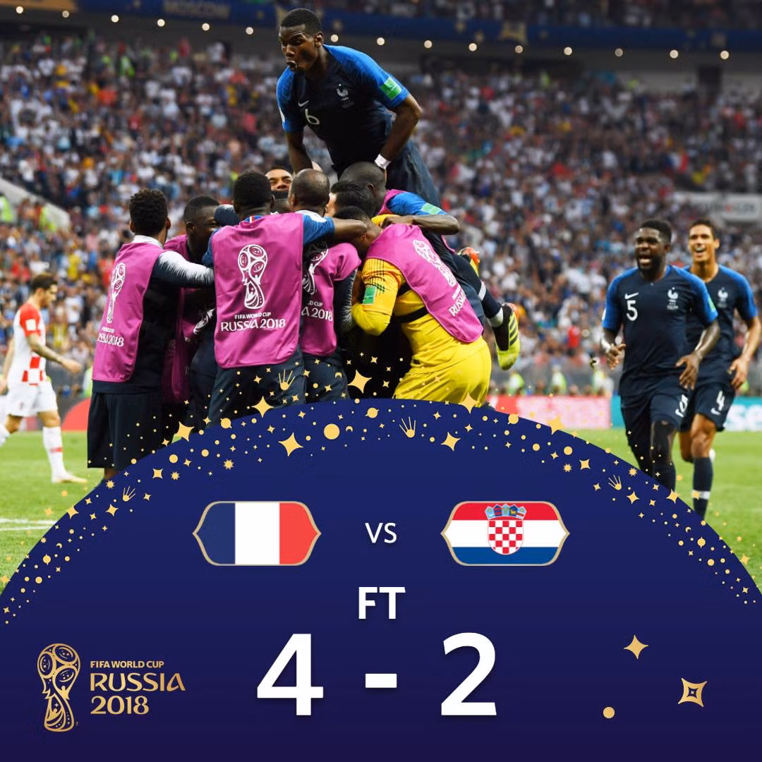Pháp đăng quang ngôi vương tại World Cup sau 20 năm.