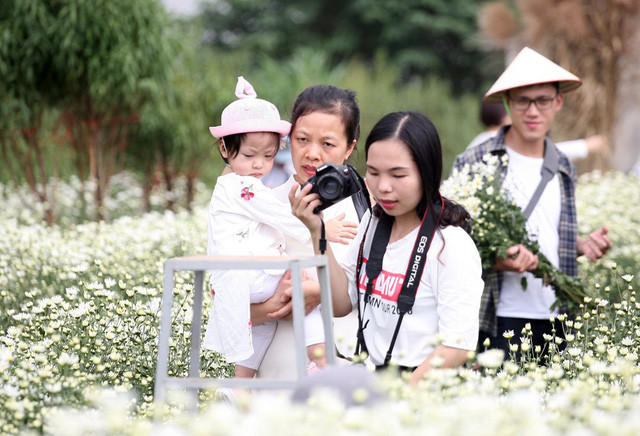 Cũng tại các vườn cúc, ngoài dịch vụ cho thuê địa điểm chụp ảnh thì các dịch vụ ăn theo như: Cho thuê thợ ảnh, cho thuê áo dài, thuê trang điểm…