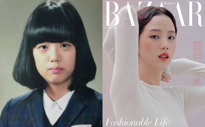 Jisoo (Black Pink) thời đi học chỉ được khen là dễ thương mà thôi. Còn bây giờ thì Jisoo được xem là một trong những nữ idol xinh đẹp nhất rồi.