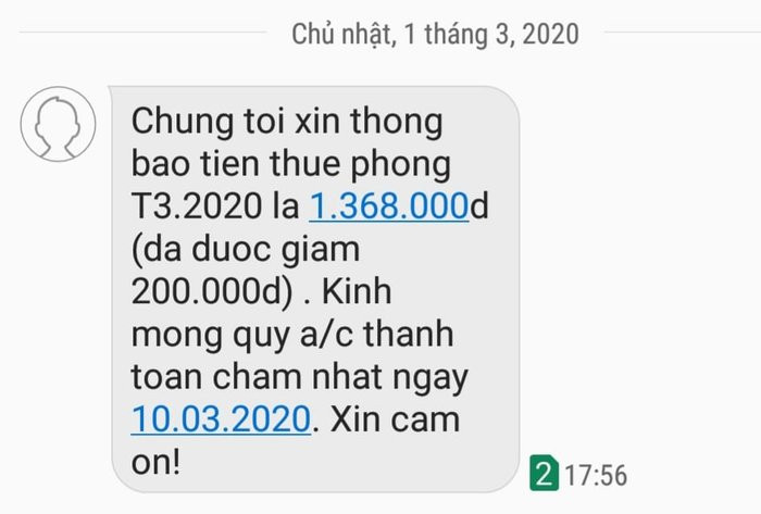 Nhiều chủ trọ đã đồng loạt thông báo giảm tiền nhà nhằm bớt đi phần nào chi phí khi các cô cậu sinh viên nghỉ học, ở quê và không lên được thành phố.
