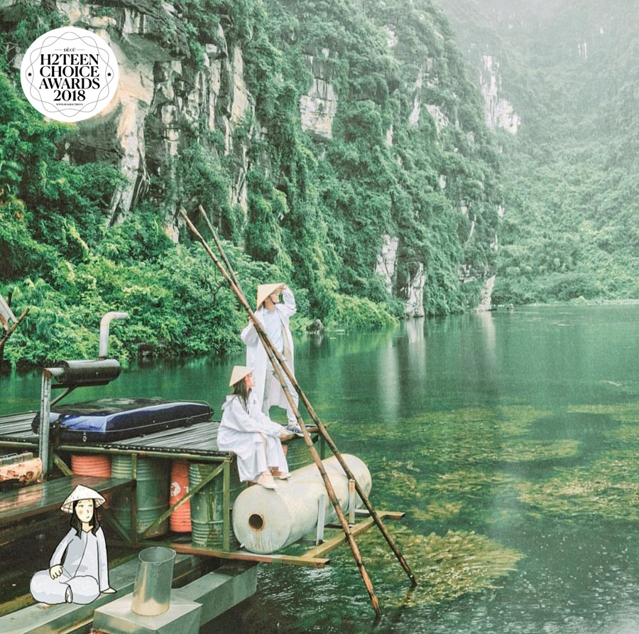 Gam màu xanh mát "phủ sóng" các bức ảnh trên @sonchans.