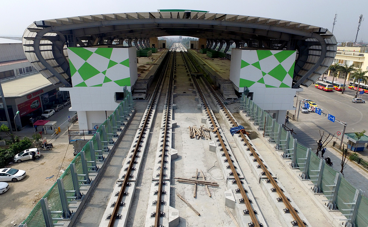 Chiêm ngưỡng toÀn cảnh tuyến đường sắt trên cao đầu tiên của HÀ Nội ảnh 3