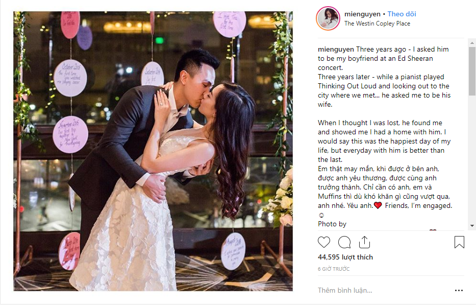 Hotgirl 9X cũng đã đăng tải lên Instagram lời tâm sự.