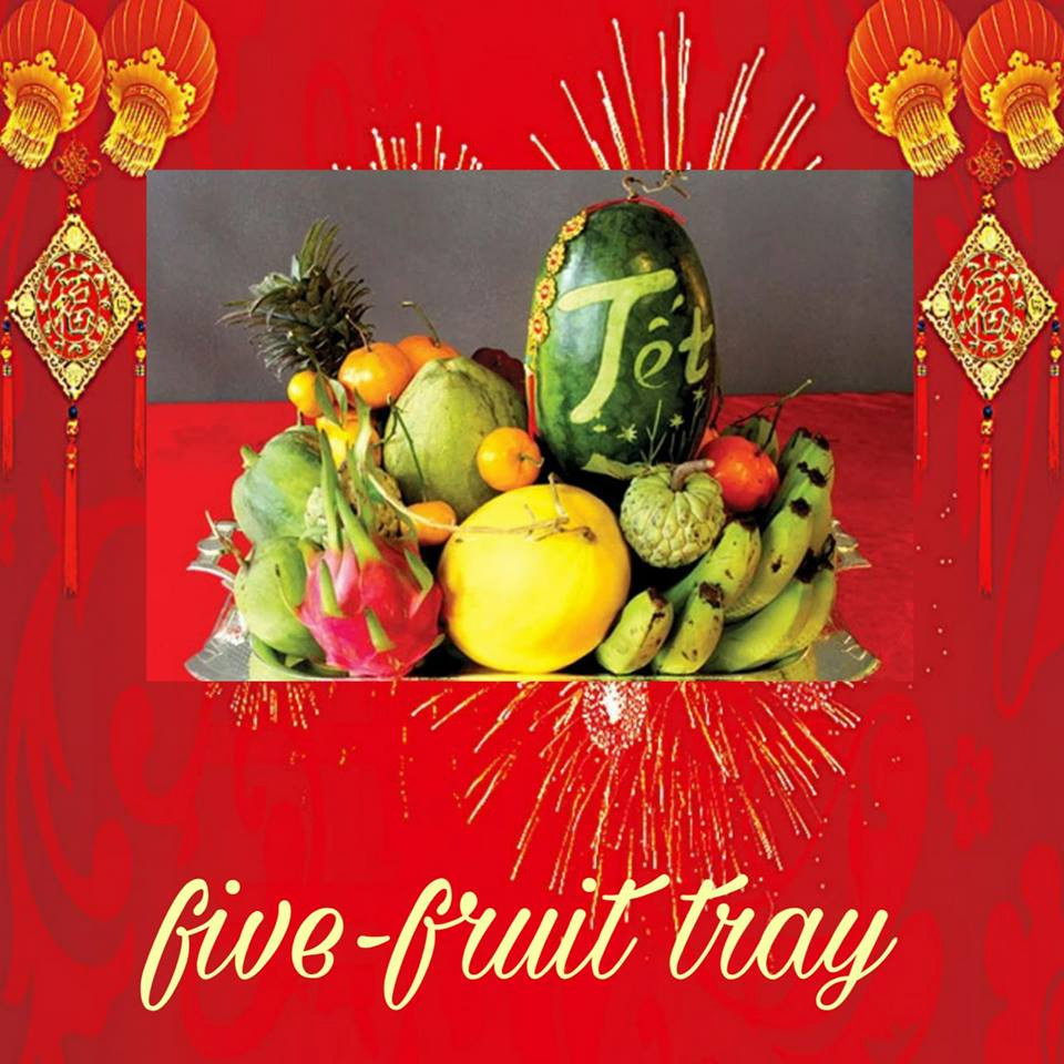 Five-fruit tray /faɪv-fruːt trei/: mâm ngũ quả