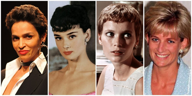 H'Hen Niê được nhận xét là có sức hút không thua gì những biểu tượng sắc đẹp kinh điển cùng sở hữu mái tóc tém. Ảnh: GETTY IMAGES, PARAMOUNT, AFP.