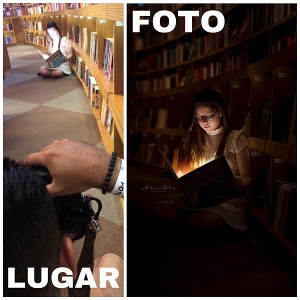 Ngay cả ở trong thư viện, anh chàng này cũng biết cách khiến cho địa điểm tẻ nhạt này trở nên sinh động dưới bàn tay của mình.