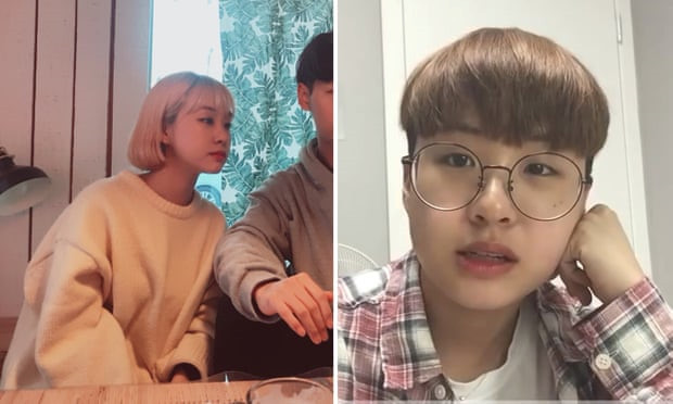 Cha Ji-won trước và sau khi dừng việc make-up.