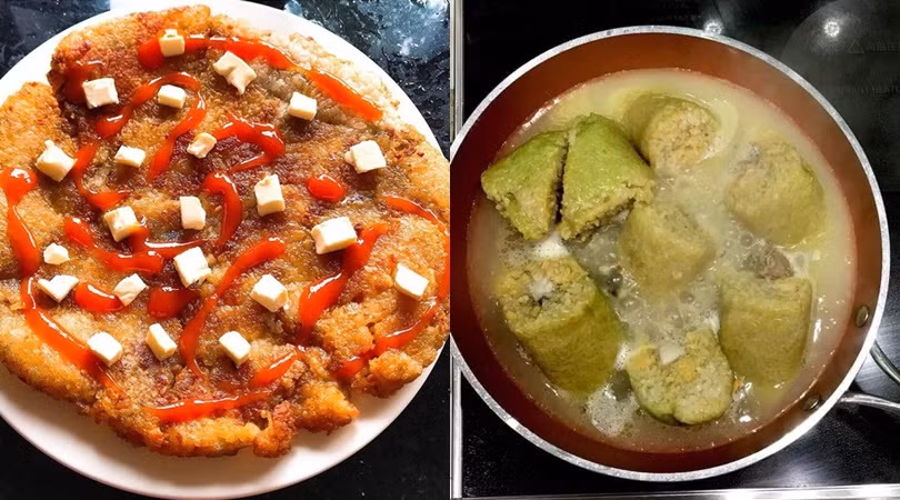 Bánh chưng chiên bằng nước lọc nè, ngầu chưa?