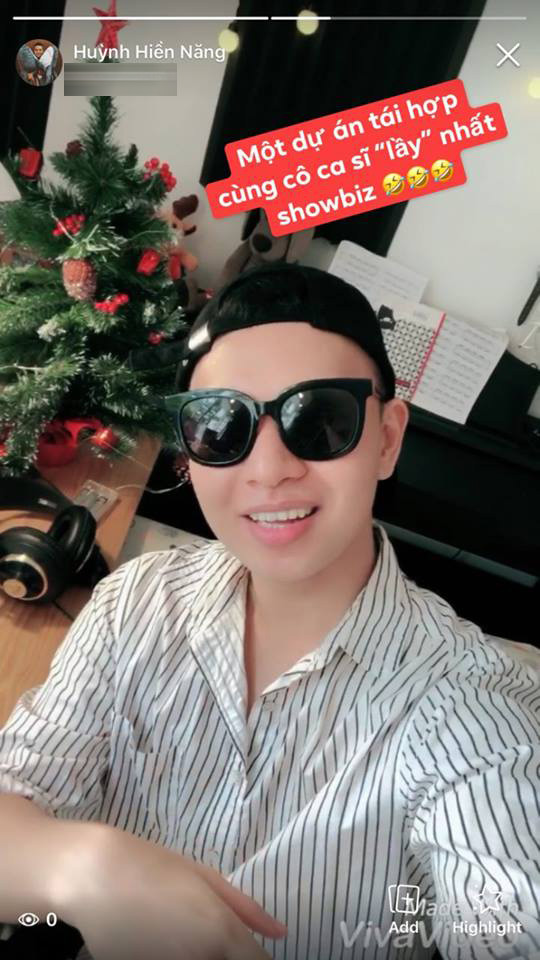 Chỉ không lâu sau, nhạc sĩ Huỳnh Hiền Năng cũng đăng story úp mở về việc hợp tác với nữ ca sĩ 
